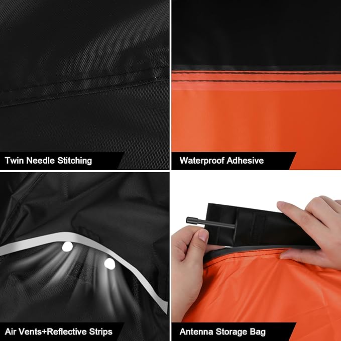 Waterproof Motorcycle Cover Replace for Honda CBR600RR CBR1000RR /CBR500R CBR650R CB1000R Sport/Standard Model, 420D Oxford Cloth Motorcycle Cover for Snow Rain Dust Protection