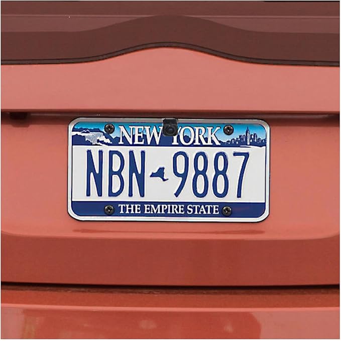 Audiovox ACA800 License Plate Backup Camera with Parking Grid Lines