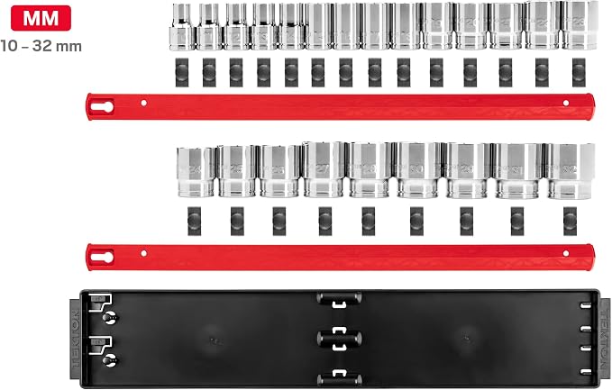 TEKTON 1/2 Inch Drive 12-Point Socket Set, 23-Piece | SHD92120