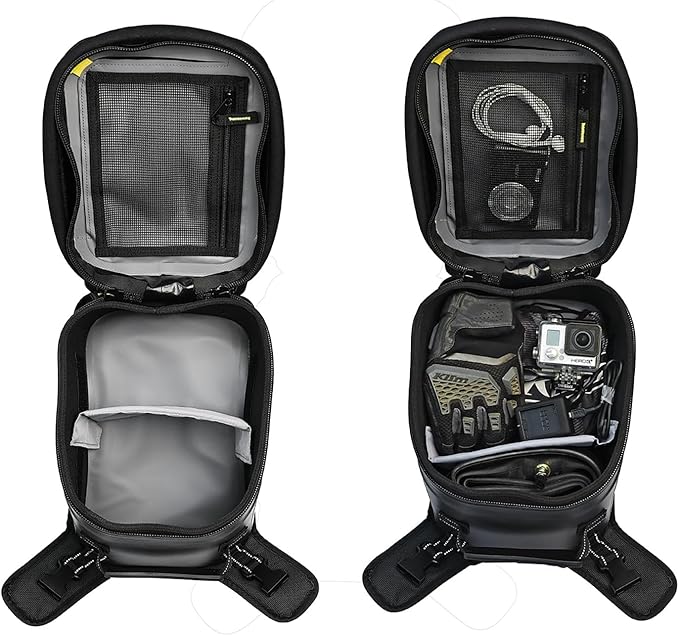 Nelson-Rigg Waterproof Hurricane Adventure Tank Bag, fits Most Honda Yamaha Kawasaki Adventure Bikes Black