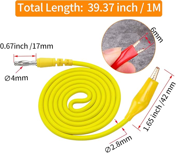 Makeronics 41-in-1 Electrical Multimeter Test Lead Kit Compatible with Fluke Digital Multimeter | Carrying Case | Hanging Strap | Replaceable Precision Probes for Digital Electrical Testing