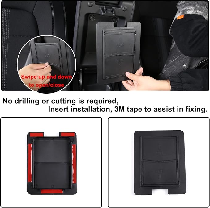 Car Armrest Hidden Storage Box Compatible with Honda Civic 2022 Auto Center Console Handrail Privacy Storage Box Organizer Tray Armrest Storage Box Container Insert Pallet Manager Interior Accessories