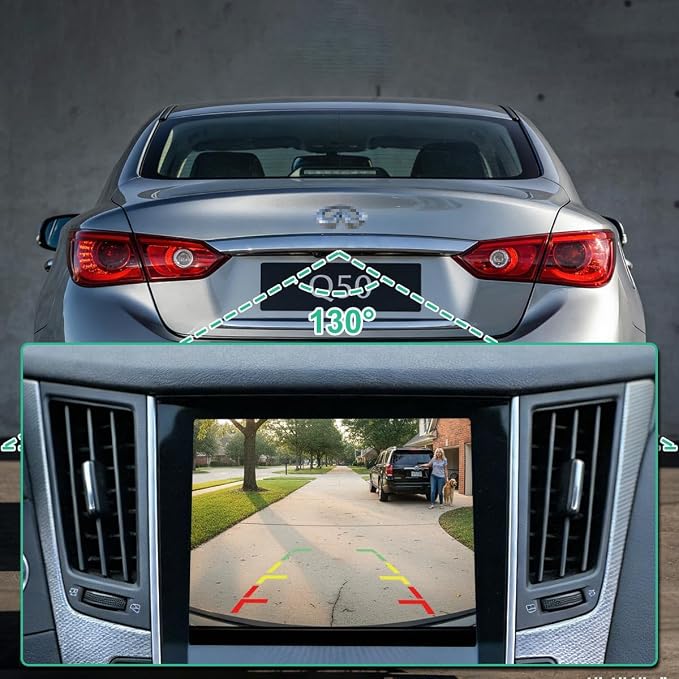 28442-4GA1A 8PIN Rear View Camera Replacement for Infiniti Q50 2014-2019, OE Backup Cam Replaces 284424GA1A by GreenYi