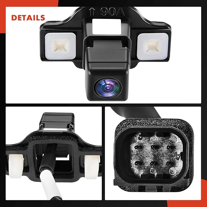 A-Premium Rear View Backup Camera Compatible with Toyota | Parking Camera for 2016-2019 Prius, 2019 Prius AWD-e - Replace# 8679047070