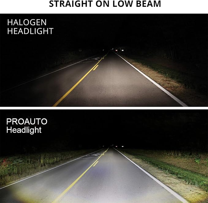SUNPIE Motorcycle LED Headlights Compatible with Victory Cross Country/Hammer 8 Ball/High-Ball/Magnum 2008-2017, Waterproof Diamond 60W High Low Beam Bright White Chrome Bezel