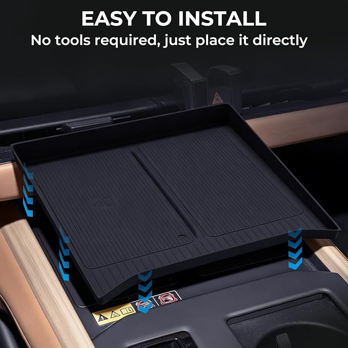 Wireless Charging Protective Mat for Lexus ES/ES350e/ES350h/ES500e 2026, Interior Accessories Center Console Silicone Anti-Slip Wireless Charger Cover Pad Protector for 2026 ES, Black