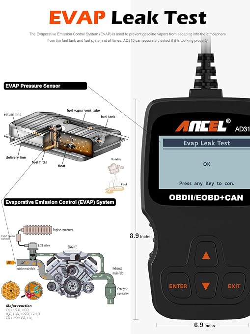 ANCEL AD310 Classic Enhanced Universal OBD II Scanner + ANCEL PB60 Automotive Circuit Tester