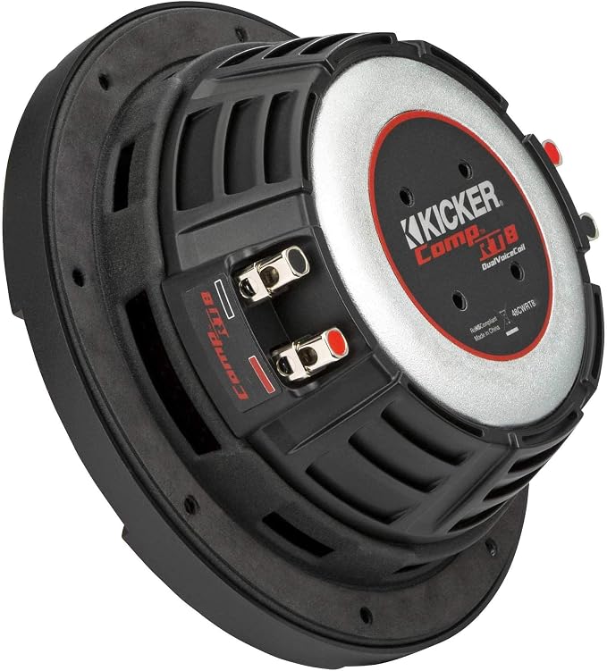 KICKER 48CWRT84 CompRT 8" Subwoofer, DVC, 4-ohm