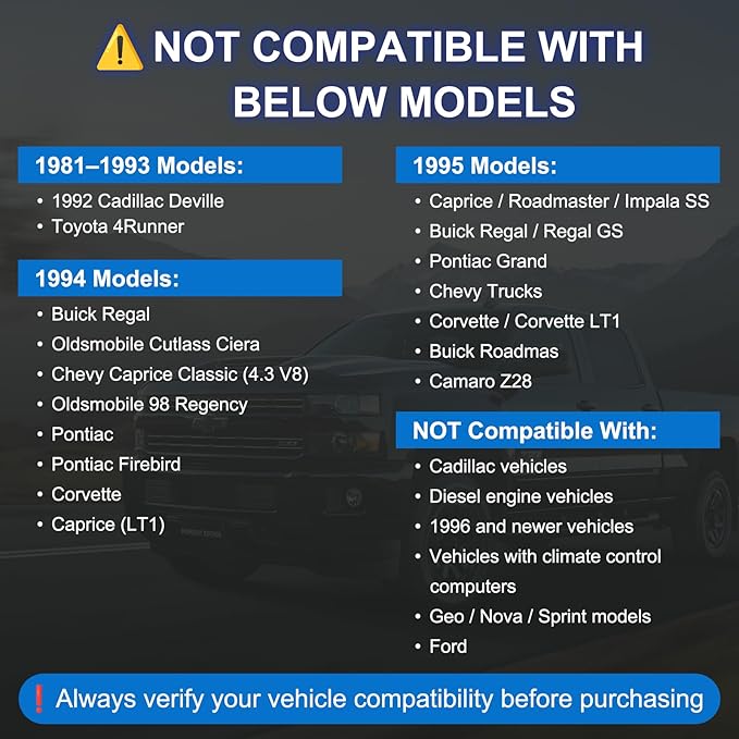 JOPLAY OBD1 Scanner and Code Reader ONLY Compatible with GM 1982-1995 Vehicles, ECM ABS Diagnostic Scan Tool with Instructions in English, Spanish, and French (Blue)