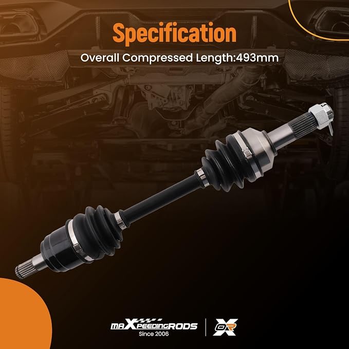 maXpeedingrods Front CV Axle Drive Shaft for Honda Rancher 420 TRX420FM2 4x4 CV Axle 2014-2019 CV Joint Drive Shaft Assembly