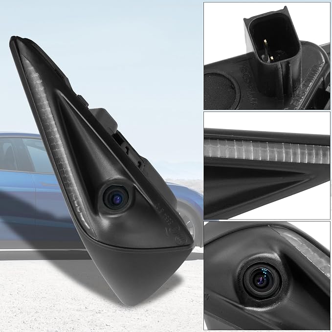 Jaronx Compatible with Tesla Left Side Repeater Camera Assembly Model 3 Model Y 2017-2024, Left Front Fender Turn Signal Camera Replacement for Tesla Model 3/Model Y Accessories, 1495864-20-C (Left)