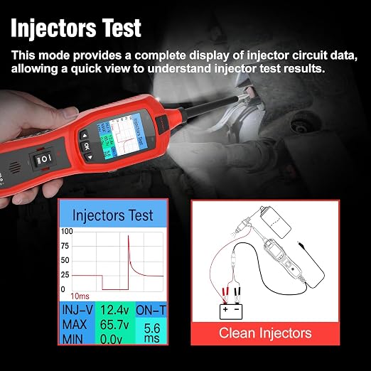 Circuit Breaker Finder Tool, Battery Tester, AC DC Voltage Tester, Fuel Injector Tester, 9V-30V Automotive Circuit Tester with 40FT Cable, P180