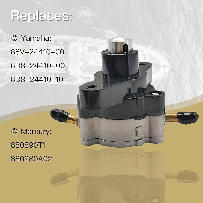 6D824410 Fuel Pump for Mercury and for Yamaha F 75 80 90 100 115 HP Outboard Models 68V-24410-00 880890T1 880980A02