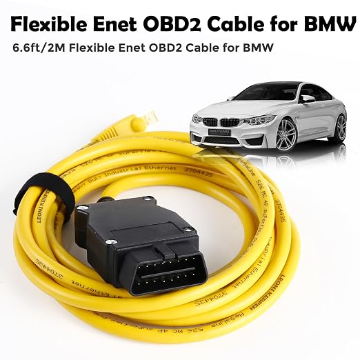 ENET OBD2 Cable + USB Type C for BMW F & G Series, OBD ENET Cable RJ45 Compatible with E-SYS ICOM ISTA+, 6.6ft/2M