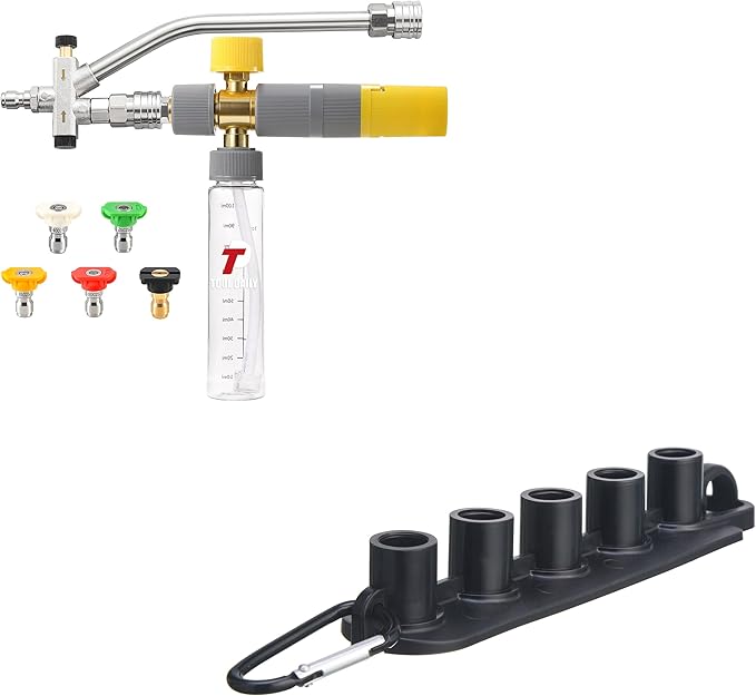 Tool Daily Foam Cannon Dual Connector, Pressure Washer Nozzle Holder