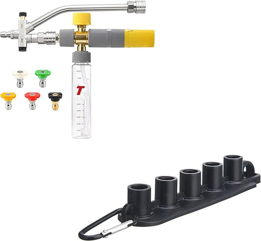 Tool Daily Foam Cannon Dual Connector, Pressure Washer Nozzle Holder