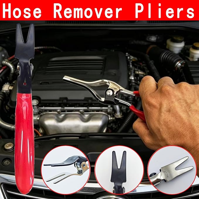 7 Pcs Auto Electrical Disconnect Pliers Set with Terminal Pin Removal, Connector Removal Tool with Hose Clamp Plier, Relay Puller&lectrical Connector Separator Tool, Automotive Repair Tool Kit
