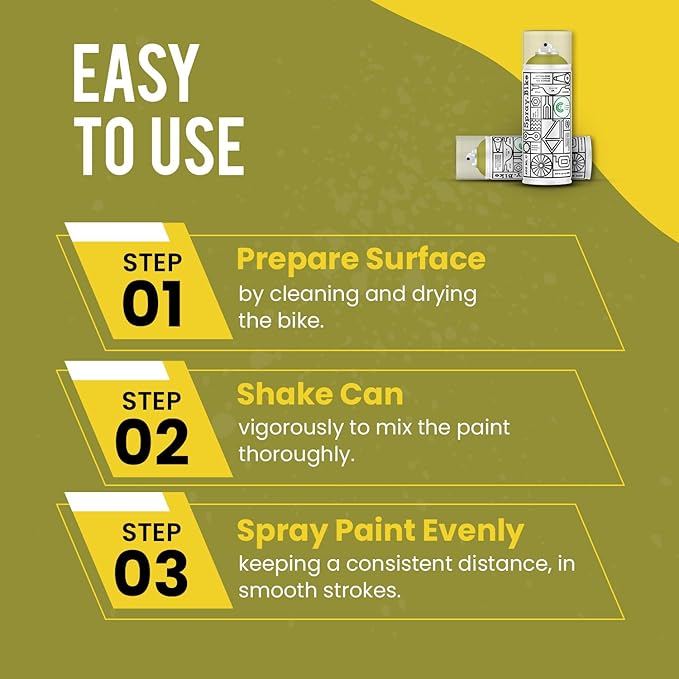 Spray.Bike Spray Paint | Designed Mainly for Bicycles | Multi-Use Acrylic Spray Paint for Metal, Plastic | High Coverage Bike Paint, 400ml, Bradbury