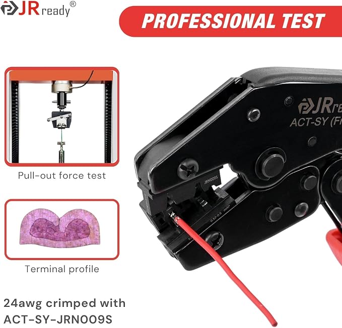 JRready Micro-Fit 3.0 Molex Crimper Pin Extractor Tool Kit MX 3.0 Pins and Sockets Molex Connectors 43031 43030 Series 20-24AWG Crimp Terminals 100Pairs for Micro-Fit Connectors 3.0mm Pitch ST6543