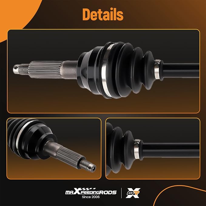 maXpeedingrods Rear CV Axle Shaft for Polaris Ranger 570 2015, for Ranger Crew 1000 2015-2017, for Ranger Crew 570 2015, for Ranger Crew 900 2014-2016 1332947 1332654 1332861, 2 PCS