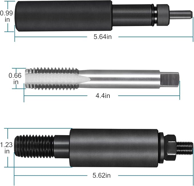 Fuel Injector Sleeve Cup Removal Tool Installer Kit Compatible with 2003-2010 Ford 6.0L 6.4L Powerstroke Engines