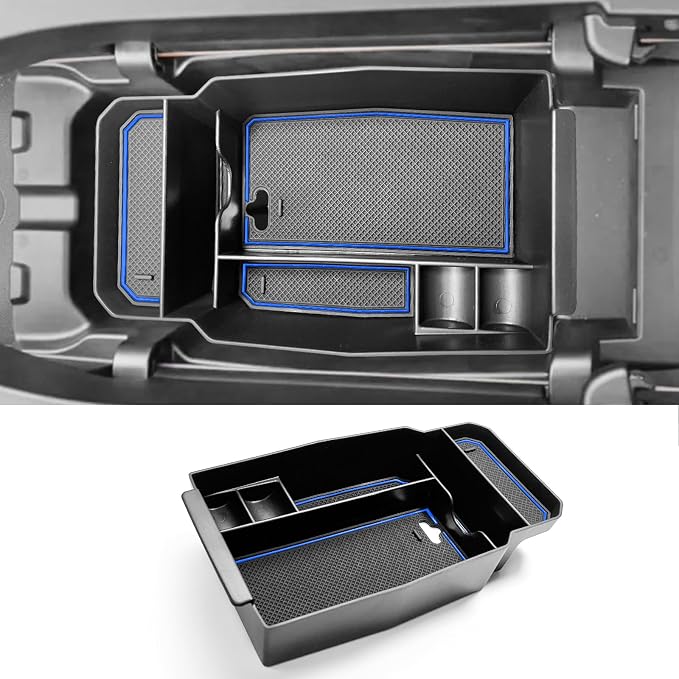 for 2023 2024 2025 2026 Mazda CX50 Middle Console Armrest Storage Box 2023-2026 CX50 Accessories (Blue)