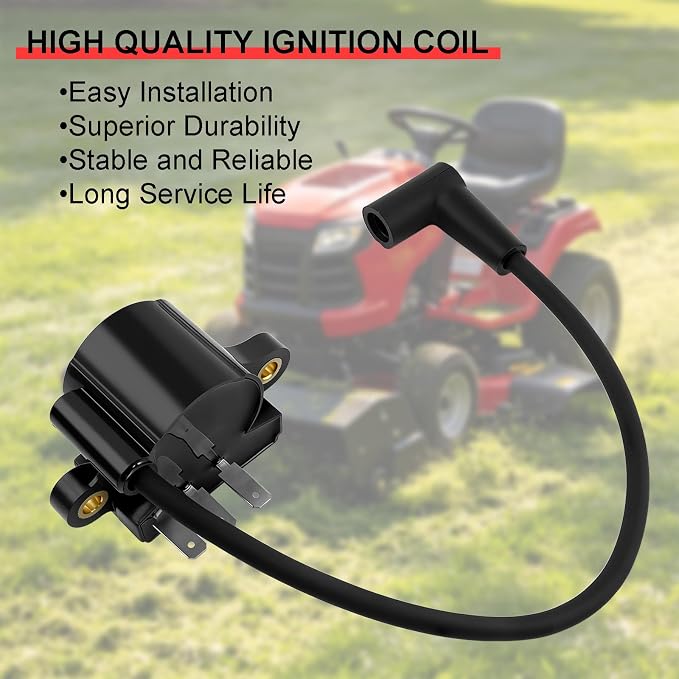Ignition Coil for Kohler CH740 CV740 SV735 SV740 Replace 24-584-89-S 24-755-172-S 24-584-63-S with Spark Plugs
