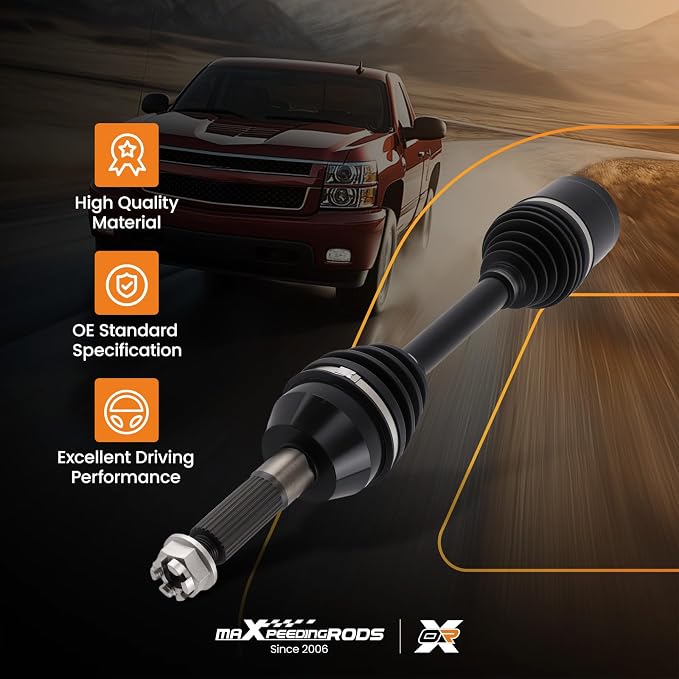 maXpeedingrods Rear CV Axle Shaft Assembly for Polaris Sportsman 2003-2010 400 450 500 600 700 800 MV7, Left or Right Side, Replace# 1380240, 1380197