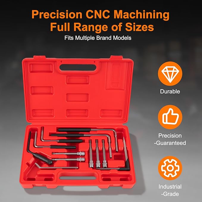 12-Piece Airbag Removal Tool Kit, Professional Airbag Disassembly Wrench Set with Torx Bits & Pry Tools, Heavy-Duty Steel Airbag Removal Tool Set for Auto Repair & Garage Maintenance