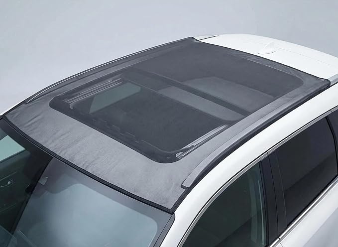 Magnetic Car Sunroof Shade Breathable Mesh, Car Window Shades for Camping, Sunroof Cover UV & Bug Protection, Car Camping Essentials for SUV Jeep, Quick Install Awning Side Windows Cover (49×39 inch)