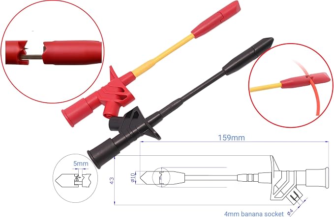 Test Lead Set,4mm Banana Plug (TH-8-KIT)