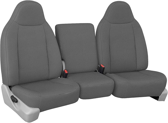 SAPUBK Custom-Fit Seat Covers Replace for 1999-2007 Ford F250- F550 40/20/40 Split Without Shoulder on Backrest Seat, Premium Neoprene Composite Soft Foam Lining Airmesh Breathable Seat Cover
