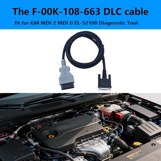 OBD2 Main Test Cable for GM MDI 2 / MDI II Diagnostic Tool – Replaces F-00K-108-663 1699200142 EL-52100-1– DLC Cable Compatible with GM Scanner