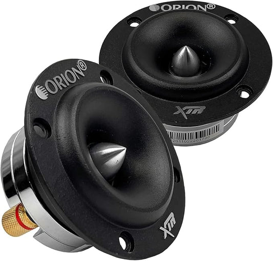 ORION XTR Series XTW350NE 3.2” Super Bullet Neodymium Tweeter | Aluminum Diaphragm, 1” Voice Coil, 110W RMS, 440W Max, Built-in Crossover - Pro Car Audio Tweeter (Pair)