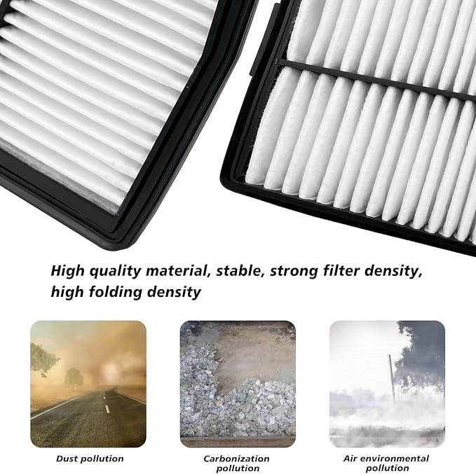 Cabin and Engine Air Filter Fits for Santa Fe Hybrid 2021-2025 2026, Sonata Hybrid 2020-2026, Tucson Hybrid 2022-2026, Sorento Hybrid 2021-2026, Sportage Hybrid 2023-2026, Fits 97133L1000, 28113-L5100
