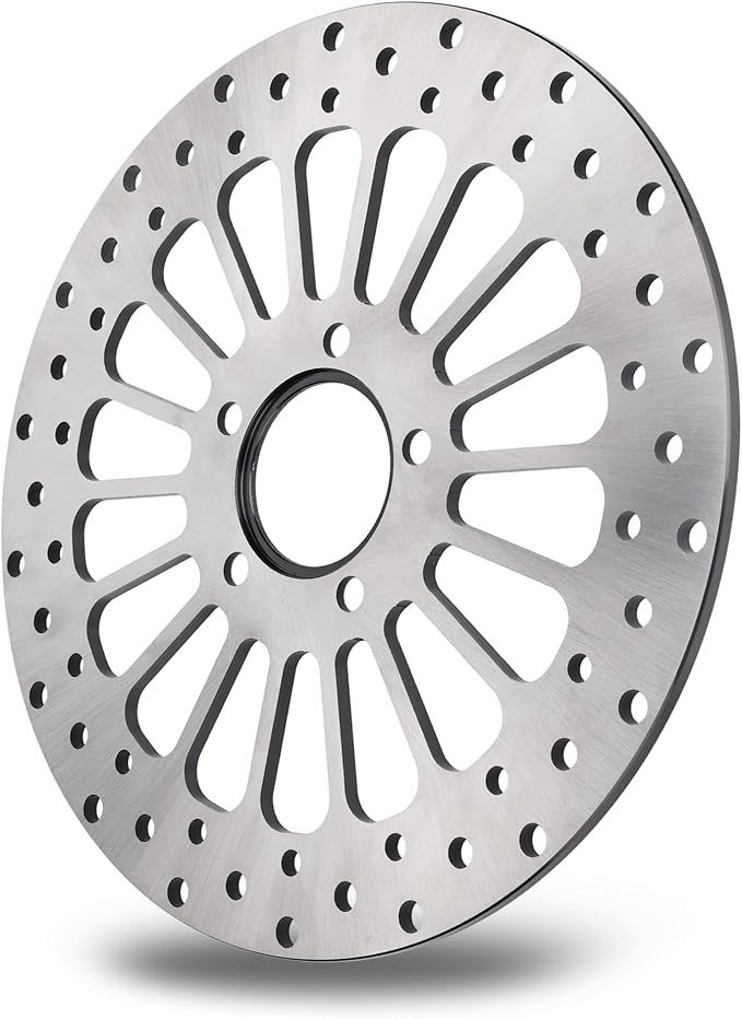 11.5''Rear Brake Rotor Fit for Harley Davidson Touring Sportster Dyna, Early Super Glide Softail Great Performance Superior Heat Dissipation Brake part, 420 Stainless Steel Rotors