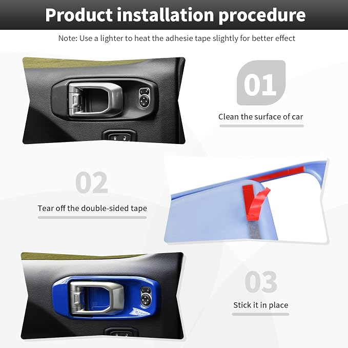 23PCS Full Set Interior Decor Trim Kits Fit for 2018-2023 Jeep Wrangler JL JLU & Gladiator JT 4Door Dashboard Cup Holder Headlight Switch Gear Shift Roof Speaker Map Light Inner Door Bowl Trim