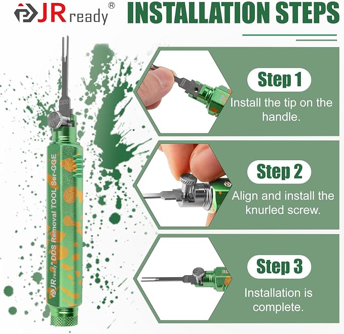 JRready ST5355 Terminal Removal Tool Kit - Universal Vehicle Wire Harness Depinning Tool Pin Removal Tool, for Tyco JPT MCP MCON MQS, Sumitomo, Delphi, Molex Pin Extractor, with 16Pcs Replacement Tips