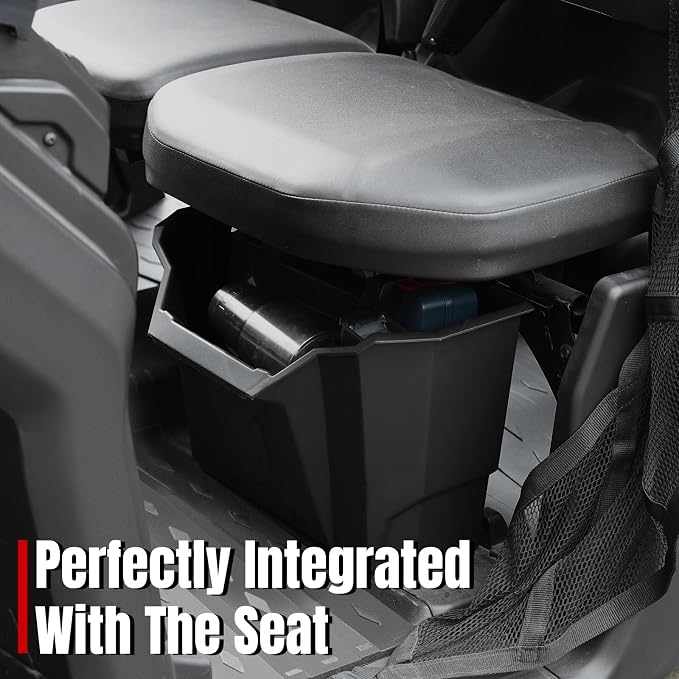 A & UTV PRO Driver Under Seat Storage Box for 2016-2025 Can Am Defender Max HD10 HD9 HD8 HD6 HD5 Accessories Removable Tool Box Organizer Replace OEM #715003399