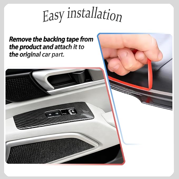 Window control panel cover,For Kia Telluride 2020 2021 2022 2023 2024 2025 2026, power windows trim - Carbon Fiber Accessories(For SX, SX-Prestige X-Line, SX-Prestige X-Pro, SX-Prestige, X-Line)