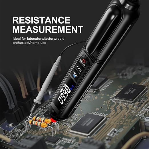 NOYAFA 3 in 1 Pen Type Digital Multimeter, 6000Count AC/DC Voltage Tester,Electric Tester Pen, Intelligent Multimeter, Non-Contact Voltmeter Sensor Resistance, Capacitance, Diode, Continuity