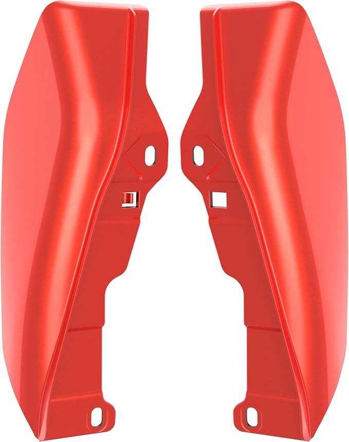 Color - Matched Mid Frame Air Deflectors Heat Shield, Perfectly Fit for Harley Touring Models 2009-2026 Candy Orange