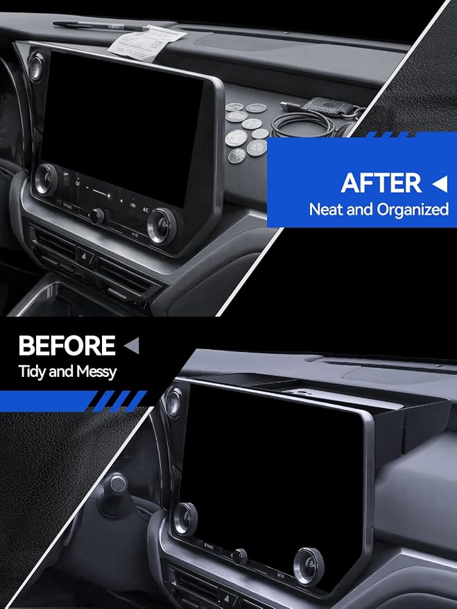 for TX Dashboard Console Organizer 2024-2026 Lexus TX350/TX350h/TX450h+/TX500h Accessories Behind Screen Organizer Storage Box Console Dash Tray (Only for 14" Screen)