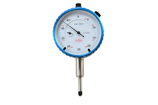 Shars 0.25" High Precision Dial Indicator, .0005" Graduation 303-3147 P]