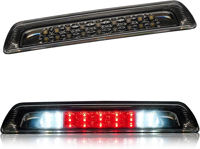 Third 3rd Brake Light LED for 2007-2020 Toyota Tundra, High Mount Rear Brake Lights Assembly for 07-20 Tundra, Waterproof Center Cab Cargo Lamp Stop Light (Smoke)
