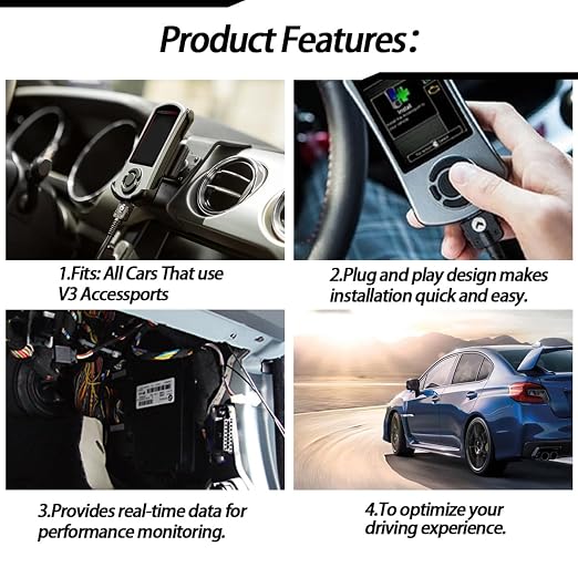XTPTFABS Access Port OBD2 OBDII Cable Compatible with Cord V3 Sub-aru Ford VW WRX STI Focus Evo BMW,Fits: All Cars that use V3 Accessports