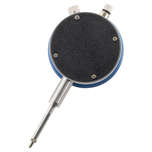 Dasqua 0-1 Inch Dial Indicator with Magnetic Back – 0.001" Graduation, 3/8" Stem, Group 2 DIN878 Precision Gauge, 20KG Magnetic Force, Removable Base, Fitted Storage Case – Model 5122-4211