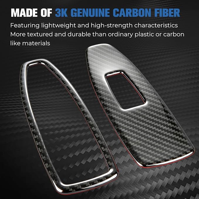 13PCS Carbon Fiber Interior Trim Kit Compatible with BMW 3 Series F30 F31 F34 2012-2019 Compatible with 4 Series F32 F33 F36 2014-2020
