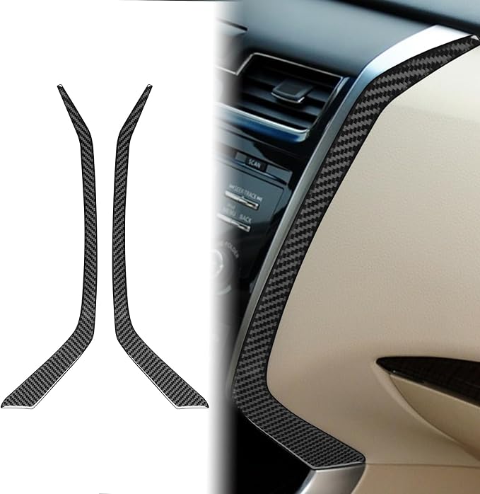 Soft Real Carbon Fiber Compatible with Nissan Altima 2013 2014 2015 2016 2017 2018 Interior Accessories Central Control Navigation Screen Side Panal Decorative Strip