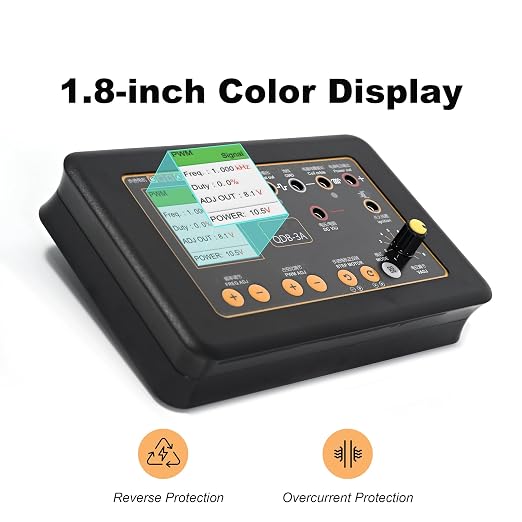 QDB-3A Ignition Coil Tester, Drive Automobile Ignition Coil Tester Tool, Injector Solenoid Valve Tester, for Idling Stepper Motor Automobile Fault Detector, 1.8” Color Display